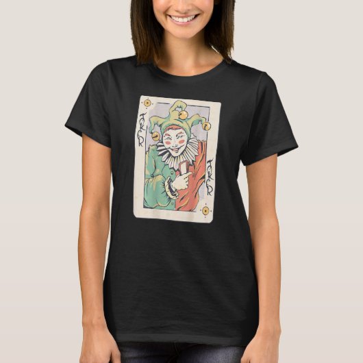 T-shirt Carte Joker à l'envers (Devant)