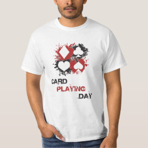 T-shirt Carte Jouer Jour Ace Cartes Poker Casino Jeu Cadea