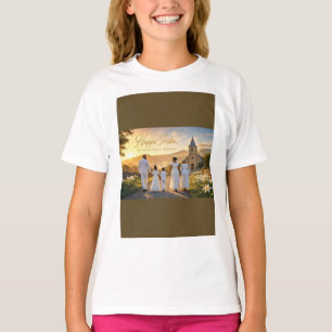 T-shirt Carte Joyeuse Pâques Il est ressuscité