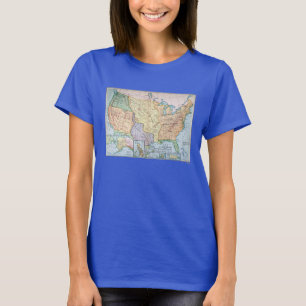 T-shirt Carte : Les USA Expansion, 1905
