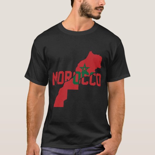 T-shirt Carte Maroc (Devant)