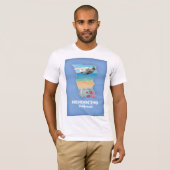 T-shirt Carte Mendocino California (Devant entier)