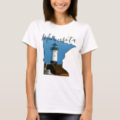 T-shirt Carte Minnesota avec phare (Devant)