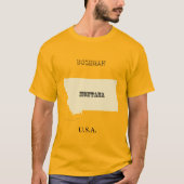 T-shirt - Carte Montana avec la ville (Devant)