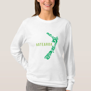 T-shirt Carte Nouvelle-Zélande Aotearoa Nouvelle-Zélande