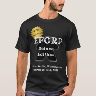 T-shirt Carte officielle EFORP 2025 Black Meeple