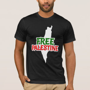 T-shirt Carte Palestine libre, Solidarité, Palestine