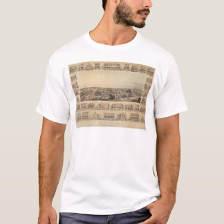 T-shirt Carte panoramique de Marysville, la Californie