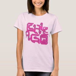 T-shirt Carte PCB électronique T - rose Girly de Chicago