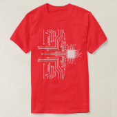 T-shirt Carte PCB Traces Informaticien Programmeur (Design devant)