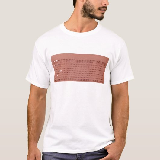 T-shirt carte perforée (Devant)