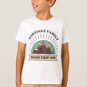 T-shirt Carte personnalisée Famille Réunion Road Triage