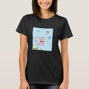 T-shirt Carte politique de Trinité-et-Tobago, Voisin