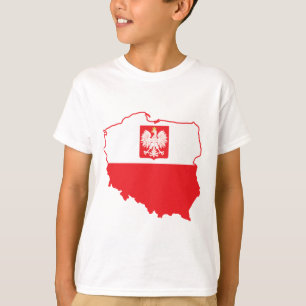 T-shirt Carte Pologne En Polonais