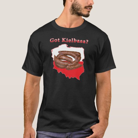 T-shirt Carte Polonaise Kielbasa (Devant)