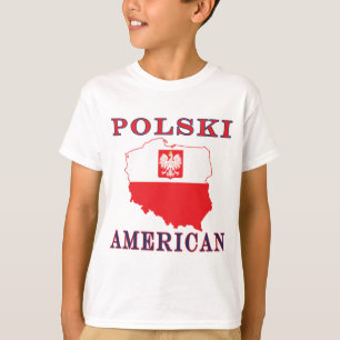 T-shirt Carte Polski américaine