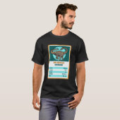 T-shirt Carte Quartet Diplodocus Dinosaur Fait (Devant entier)