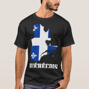 T-shirt Carte Québec Québec Fierté de drapeau Canada