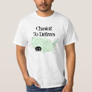 T-shirt Carte RVing des Etats-Unis de camping chassant 70