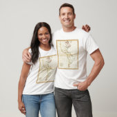 T-shirt Carte simple Amérique (Unisexe)