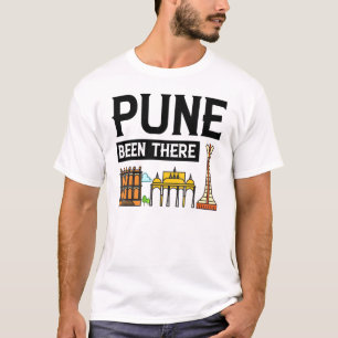 T-shirt Carte Skyline de Pune India City Travel 5