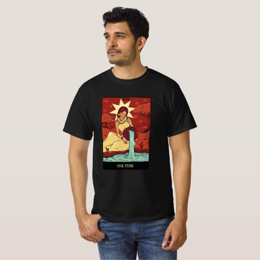 T-shirt Carte Star Tarot (Devant entier)
