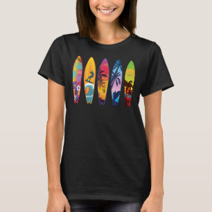 T-shirt Carte Surf vintage Retro Surfing Vintage Surfer