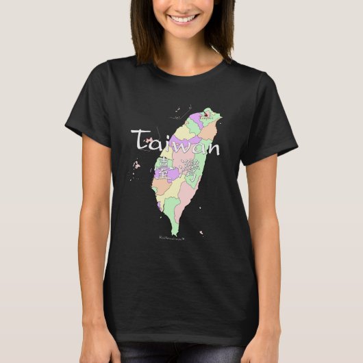 T-shirt Carte Taiwan (Devant)