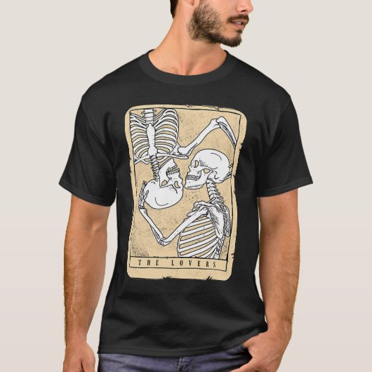 T-shirt Carte Tarot Astrologie Vintage Goth Valentine (Devant)