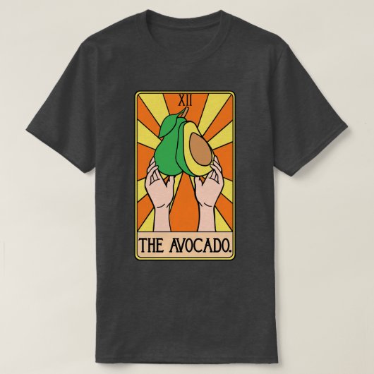 T-shirt Carte Tarot Avocado amusant (Design devant)