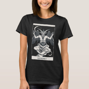 T-shirt Carte Tarot Baphomet Satan Occulte Gothique Occul