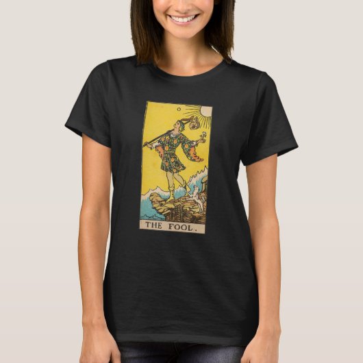 T-shirt Carte Tarot Classique L'idiot (Devant)