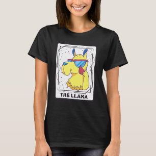 T-shirt Carte Tarot Cool Llama Cartes Mystiques Magie