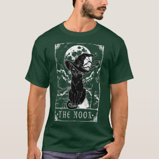 T-shirt Carte Tarot Crescent Moon Et Casquette Chat Noir H