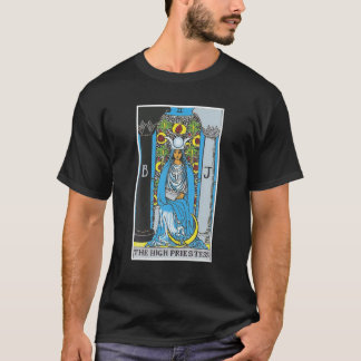 T-shirt Carte Tarot de haute prêtresse Croyances occultes
