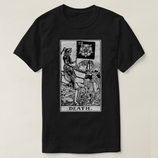 T-shirt Carte Tarot de la Mort - Arcana Major - Discours d (Design devant)