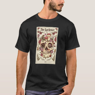 T-shirt Carte Tarot Gardener Nature Plante Extérieur