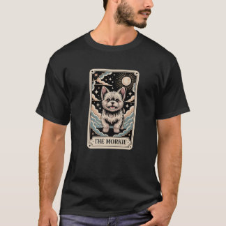 T-shirt Carte Tarot Halloween Lecture Morkie Chien Celesti