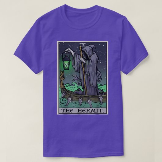 T-shirt Carte Tarot Hermit (Design devant)