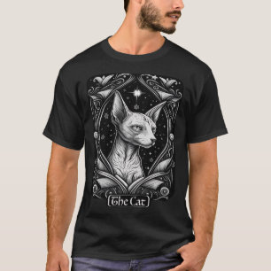 T-shirt Carte Tarot Le Chat Sphynx Chat Occulte Sorcière