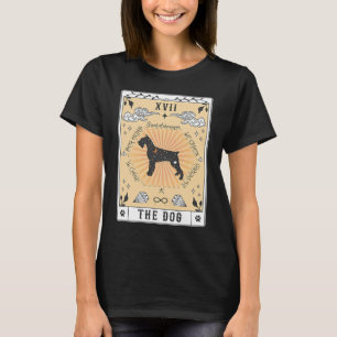 T-shirt Carte Tarot Le Chien Giant Schnauzer Espace Célest