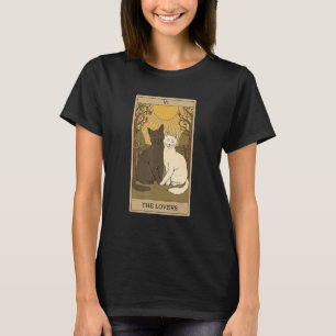 T-shirt Carte Tarot Les Chats Et Chat Cosmique Graphique