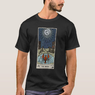 T-shirt Carte Tarot Lune Herméticisme Vintage Occult Obten
