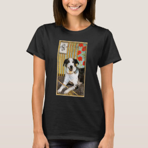 T-shirt Carte Tarot Neuf Baguettes Et Chien Graphisme Cosm