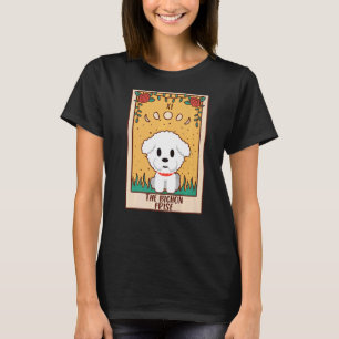 T-shirt Carte Tarot Occult Magie Occultisme Chien Bichon F