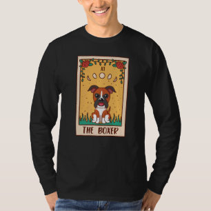 T-shirt Carte Tarot Occult Magie Occultisme Chien Boxer