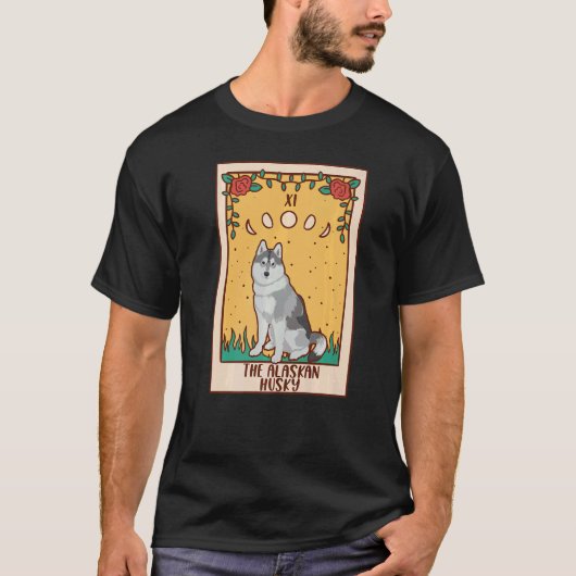 T-shirt Carte Tarot Occulte Magie Occultisme Chien Chien A (Devant)
