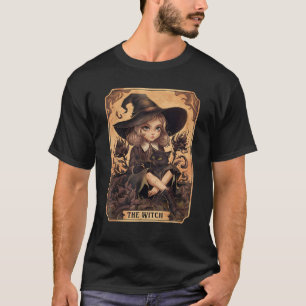 T-shirt Carte Tarot Sorcière Vibes de cuisine gothique Cha