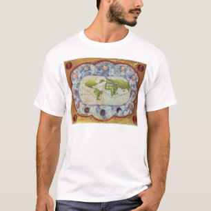 T-shirt Carte traçant le voyage du monde de Magellan