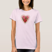 T-shirt Carte Victorian White Lace Doily Valentine (Devant)
